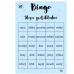 Bingo - slova protikladná - modrá